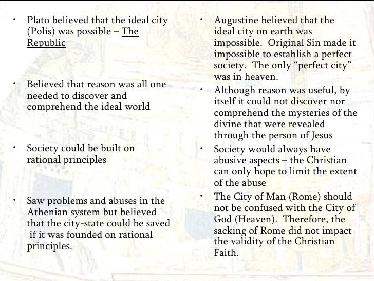 Comparison of augustine and plato similarities between socrates and aristotle